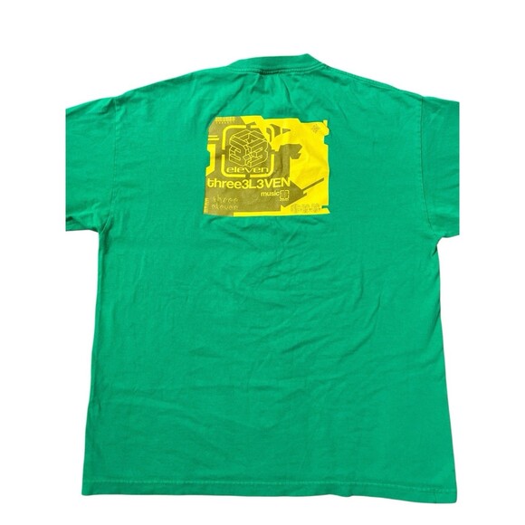 Vintage 90’s 311 Three Eleven  Reggae Rock Band T Shirt Green Yellow Sz XL - Picture 8 of 11
